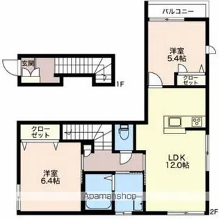 創 B【2階】の間取り