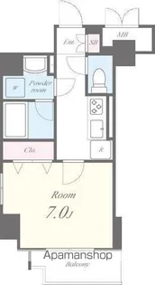 東京都新宿区北新宿4丁目【マンション】の間取り
