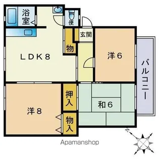 リバーヒルソメリア【2階】の間取り