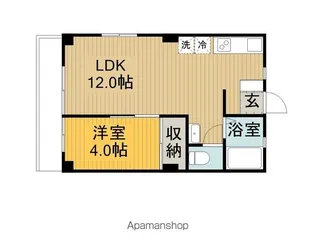 ソレイユ相模原【1階】の間取り