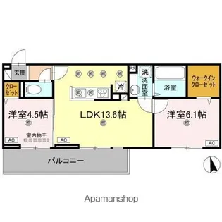 メテオラ【2階】の間取り