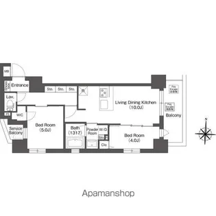 東京都杉並区高円寺南2丁目【マンション】の間取り