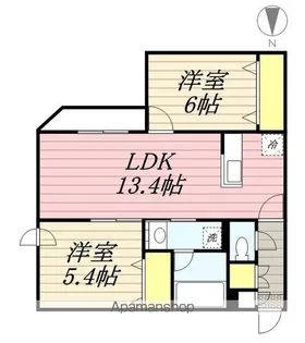 オルセー厚別中央VI【1階】の間取り