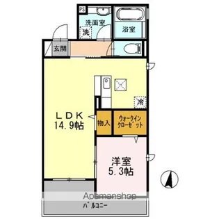 東京都練馬区中村南1丁目【アパート】の間取り