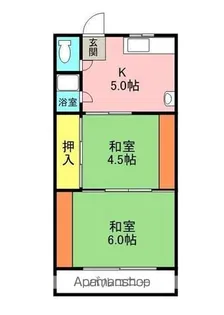 下野ハイツ【2階】の間取り