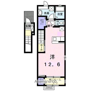 カーサ・ディレット【2階】の間取り