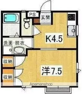 コーポアルファA棟【1階】の間取り