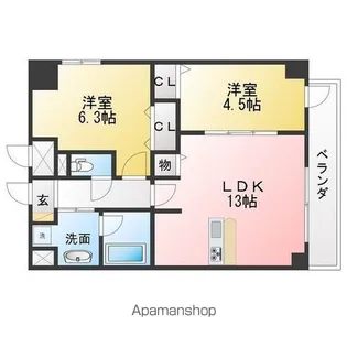 ADEL DORF 本郷.【3階】の間取り