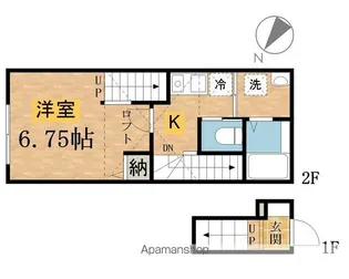 ガーベラ西八王子【2階】の間取り