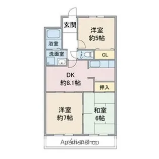 NODA GULANDE【4階】の間取り