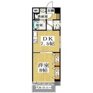 セントアミール南久宝寺【6階】の間取り