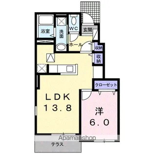 コンフォート【1階】の間取り