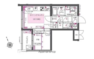 東京都新宿区高田馬場1丁目【マンション】の間取り