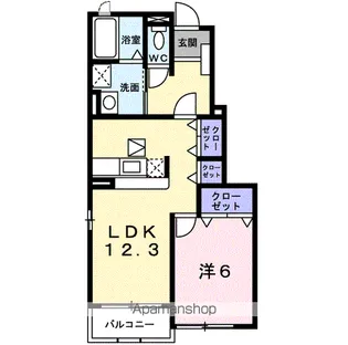 メゾン アムール【1階】の間取り