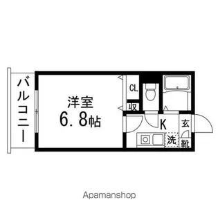 コンフォートKM【507号室】の間取り