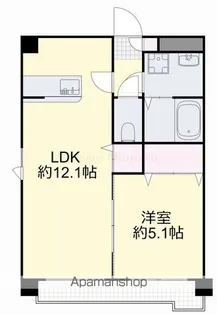サウスイン奥田【4階】の間取り