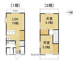 グランドールB・O【105号室】の間取り