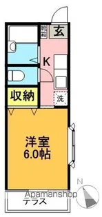 ベルメゾン【1階】の間取り
