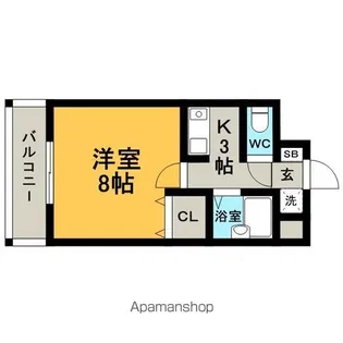 グラシャス97【205号室】の間取り