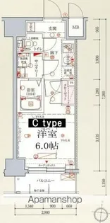 クレヴィスタ横浜新子安【8階】の間取り