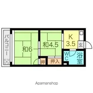 見岳ビル【1階】の間取り