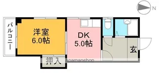 ハイツサンバード【3階】の間取り