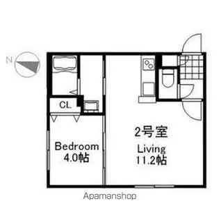 Saliente Yamahana【4階】の間取り