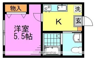 ハーミットクラブハウス高円寺フラット【2階】の間取り
