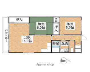 SAKAE【4階】の間取り