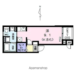 コントレイル【2階】の間取り