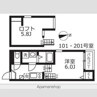 ハーモニーテラス清水Ⅴ【1階】の間取り