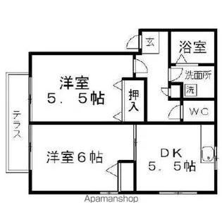東京都小金井市前原町4丁目【アパート】の間取り