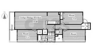 レジディア泉(イズミ)【3階】の間取り