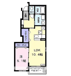 ラフィネ F【1階】の間取り