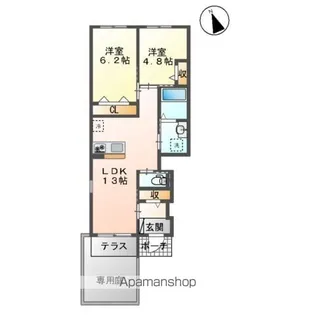 ラピュラフォレスト【1階】の間取り
