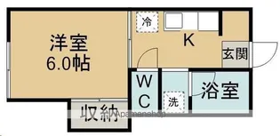 IKU北仙台【105号室】の間取り
