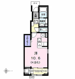 グレース シャトレ 二番【1階】の間取り