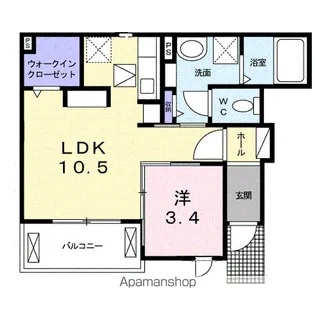リバーサイド M Ⅰ【1階】の間取り