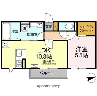 ワレアハレ【2階】の間取り