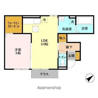 ペア【1階】の間取り