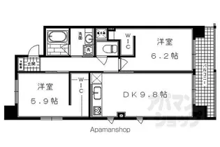 IL ROSSO堀川六角【703号室】の間取り