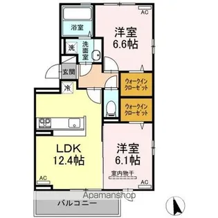 セレーノ南田宮【2階】の間取り