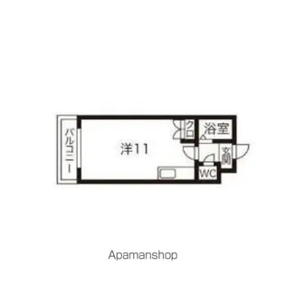 キャンパスビレッジ【502号室】の間取り