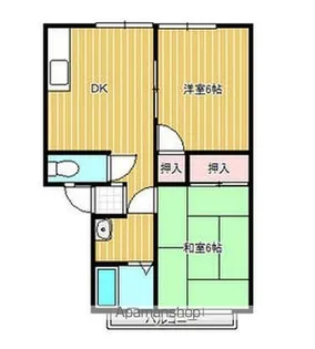 サンライフ久米【1階】の間取り