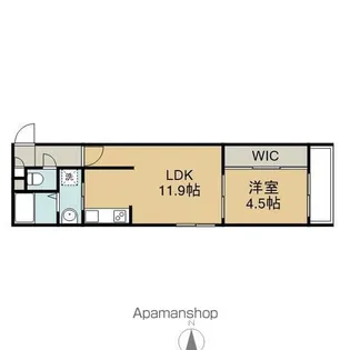 ルーチェ千歳本町【4階】の間取り