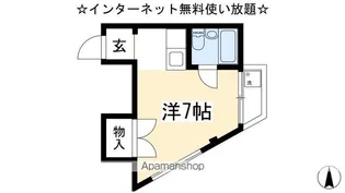 ハイツいちはら【208号室号室】の間取り