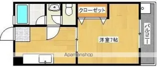 コーポアベニュー【205号室】の間取り