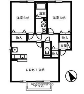 グランコートA棟【2階】の間取り