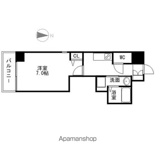 PONTE ALTO新栄【8階】の間取り