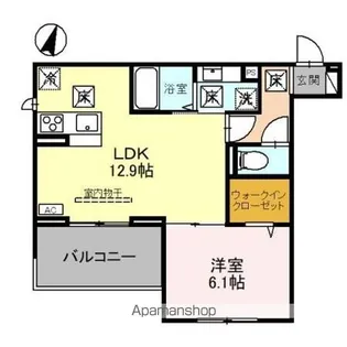 ヴィルソレイユ【1階】の間取り